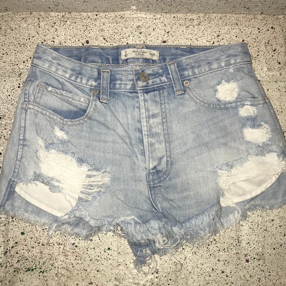 Destroyed Abercrombie & Fitch Shorts Festival wear